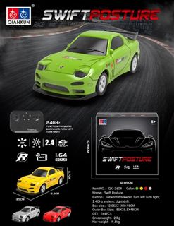 1/64 4WD Drift RC Sports Car with Lights (cts352403)
