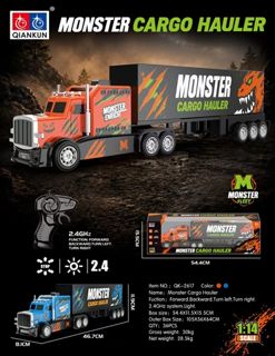 1/14 4-Channel RC Tractor-Trailer with Lights (cts352394)