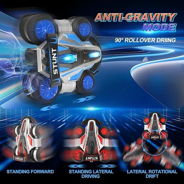 2.4G RC Stunt Car Truck Drift 360-Degree Rotating Transforming with Lighting Music