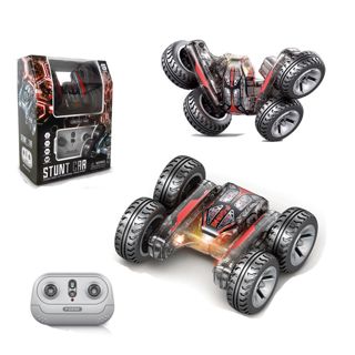 2.4G Remote Control Double Sided Mini RC Stunt RC car 360 Flips Rotating Stunt Car With