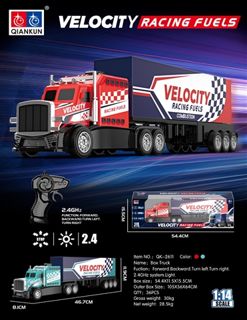 1/14 4-Channel RC Tractor-Trailer with Lights (cts352400)
