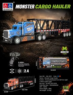 1/14 4-Channel RC Tractor-Trailer with Lights (cts352392)