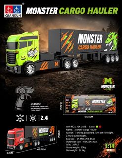 1/14 4-Channel RC Tractor-Trailer with Lights (cts352393)