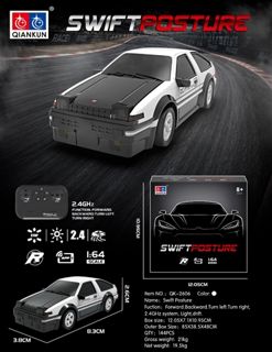 1/64 4WD Drift RC Sports Car with Lights (cts352401)
